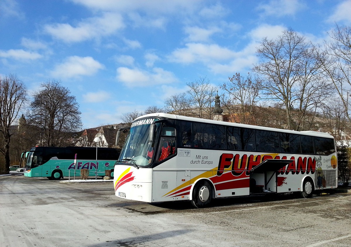 VDL BOVA vom Reisedienst Fuhrmann aus der BRD am 30.12.2014 in Krems. 