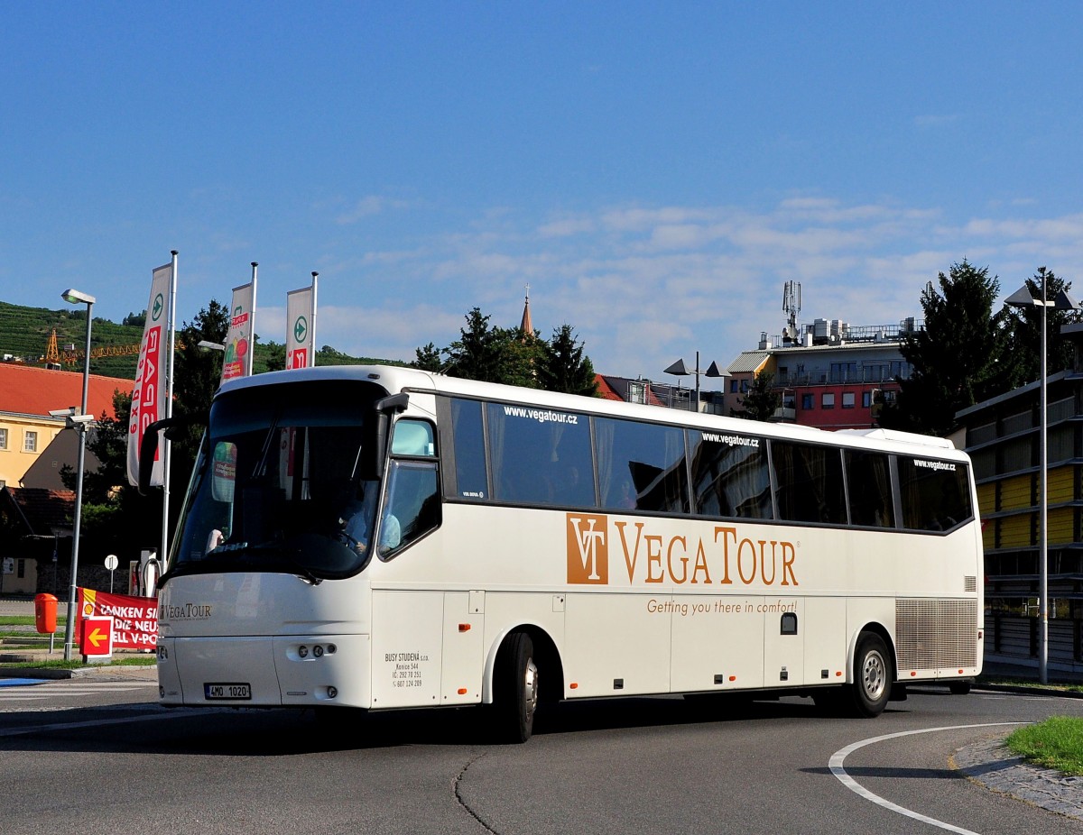 VDL BOVA von VEGA TOUR / CZ im August 2013 in Krems unterwegs.