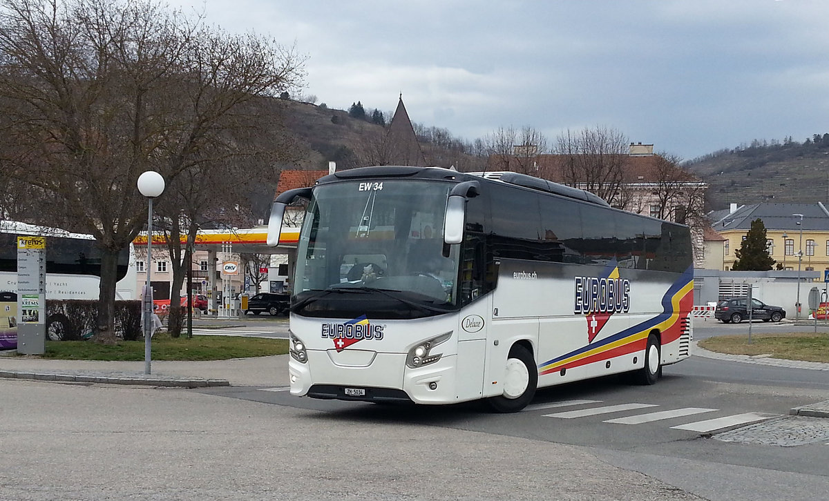 VDL Futura von Eurobus Reisen aus der CH 03/2018 in Krems.