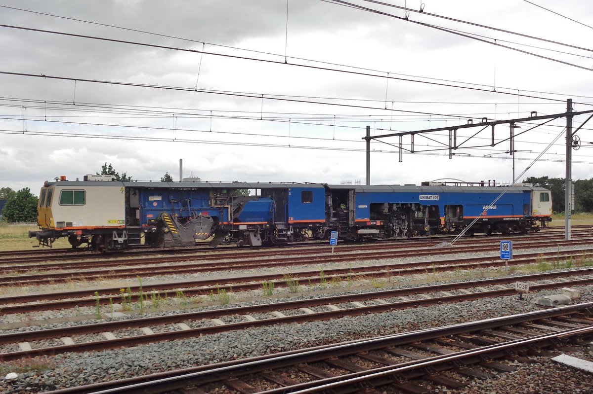 Volker rail UniMat 104 steht am 22 Juni 2018 in Nijmegen. 