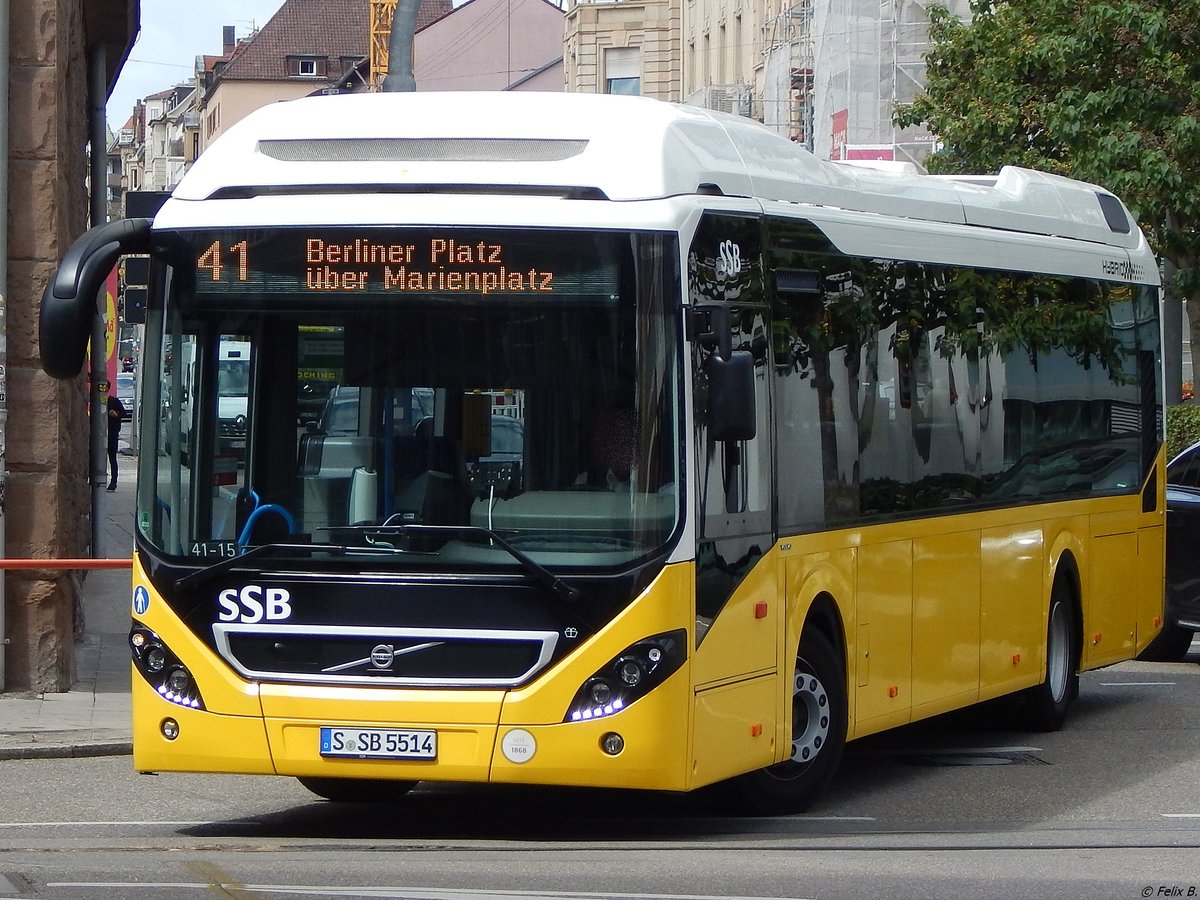 Volvo 7900 Hybrid der SSB in Stuttgart.