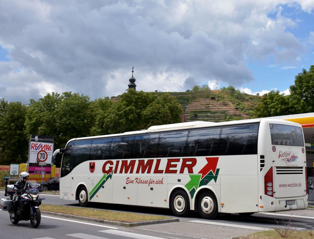 Volvo 9700 von Gimmler Reisen aus der BRD 2017 in Krems.