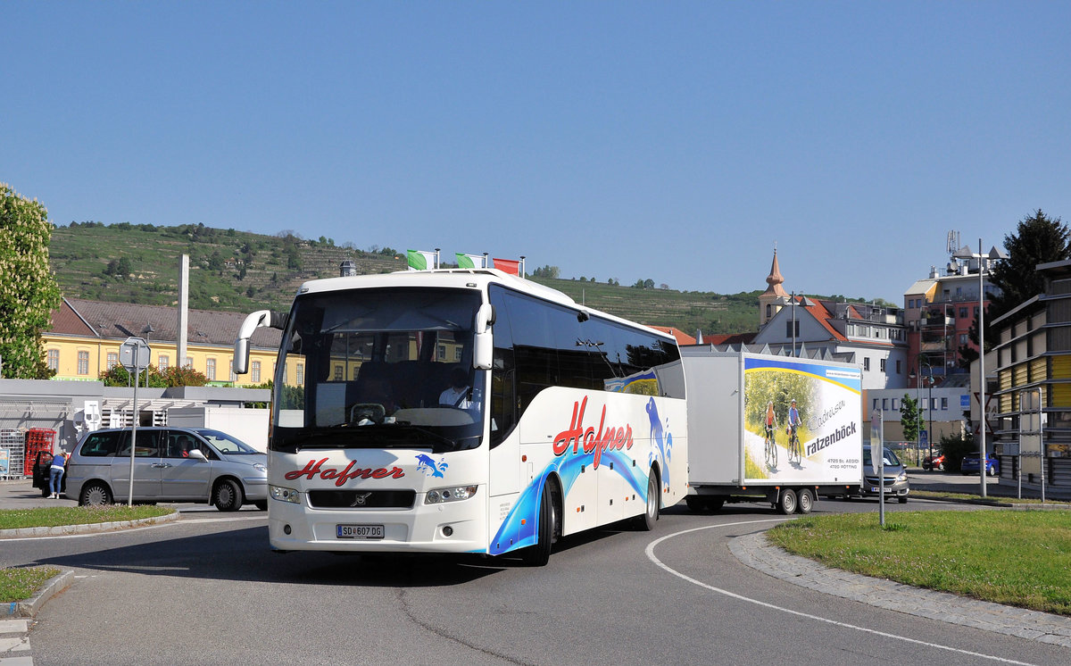 Volvo 9700 von Hafner Reisen aus sterreich in Krems unterwegs.
