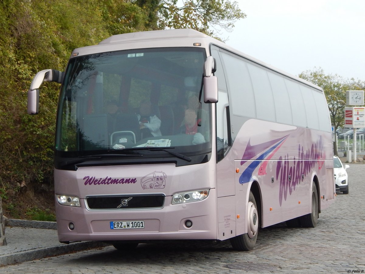 Volvo 9700 von Weidtmann Reisen aus Deutschland im Stadthafen Sassnitz. 