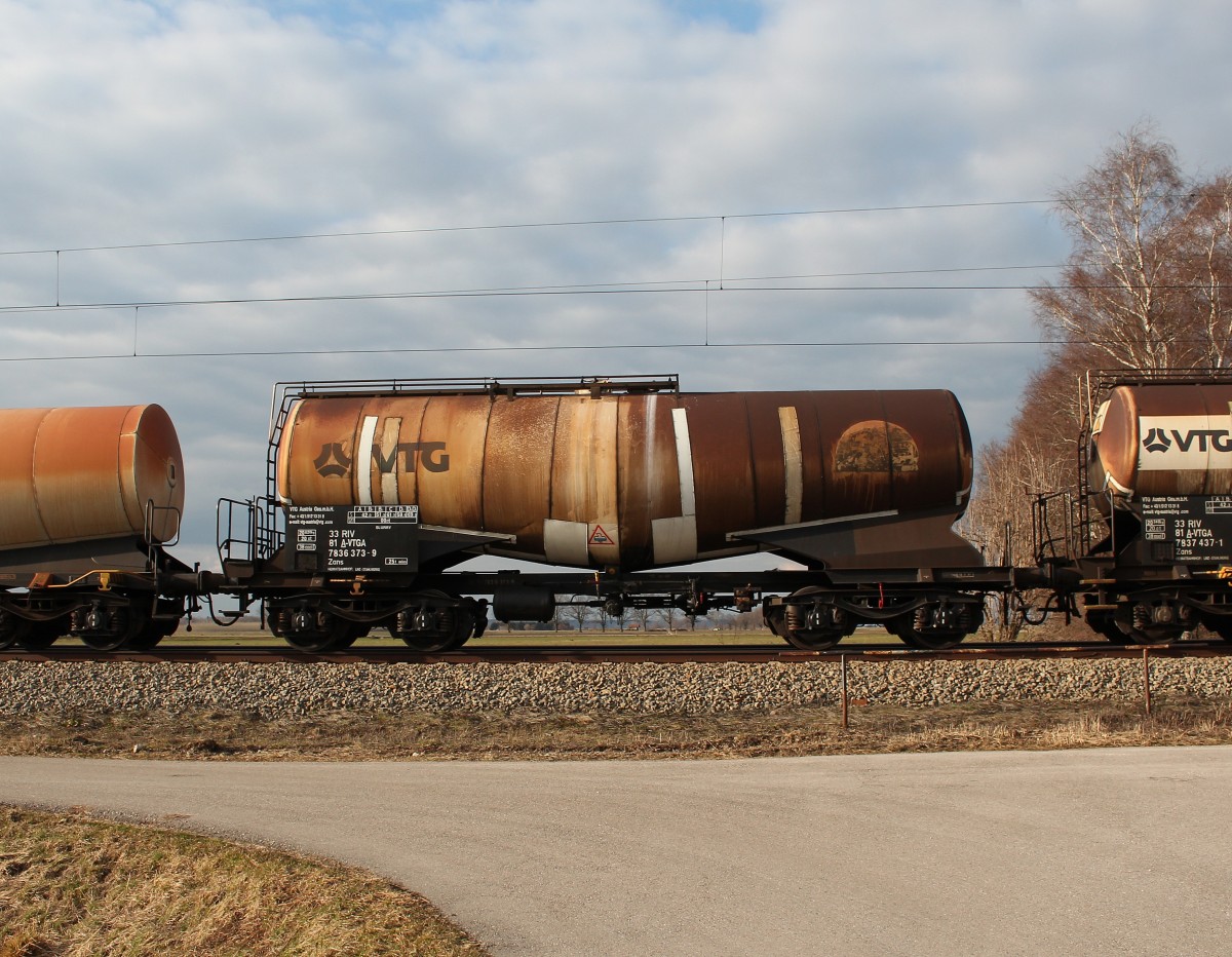 VTG 7836 373-9 am 6. Mrz 2015 bei bersee am Chiemsee.