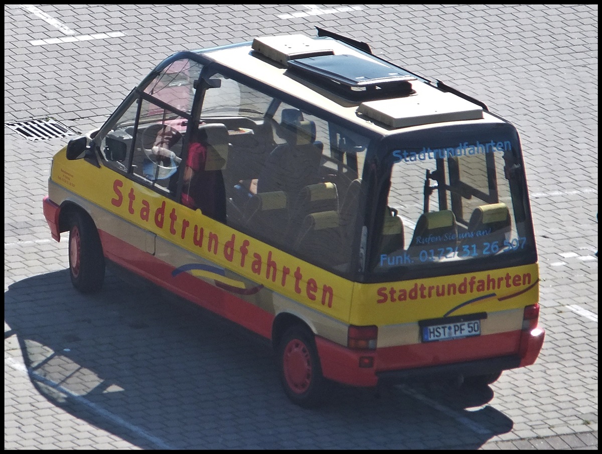 VW Microstar von Stadtrundfahrten Stralsund im Stadthafen Sassnitz.
