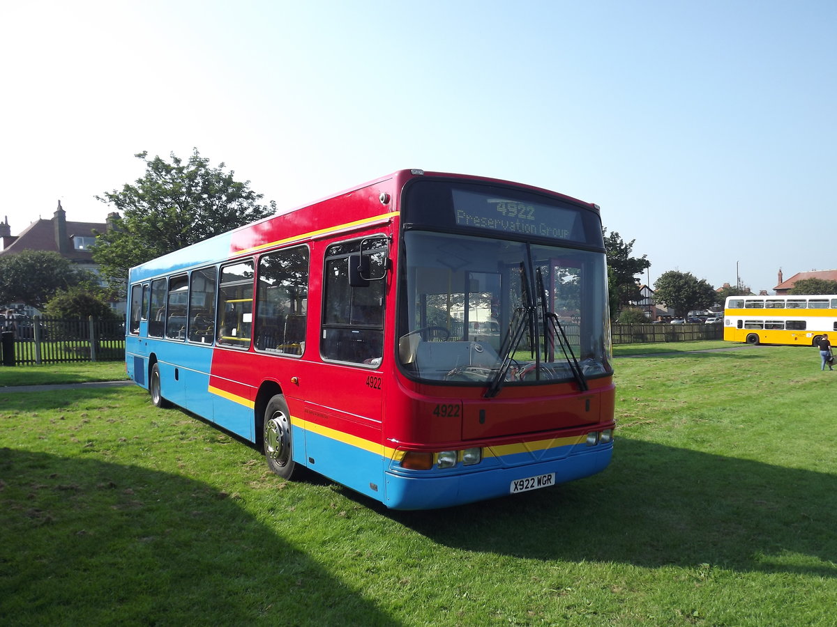 X922 WGR
2000 Volvo B10BLE
Wright B44F
New to Go Ahead Group subsidiary Go Gateshead as fleet number 4922.

Now in preservation, it is seen at Seaburn, Sunderland, England on Monday 26th August 2019.