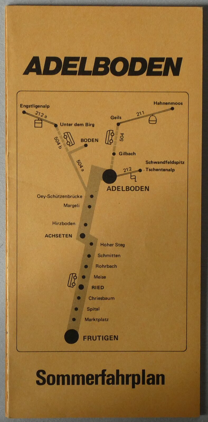 (235'838) - AFA-Sommerfahrplan vom 31. Mai 1981 - 26. September 1981 am 29. M�rz 2026 in Thun