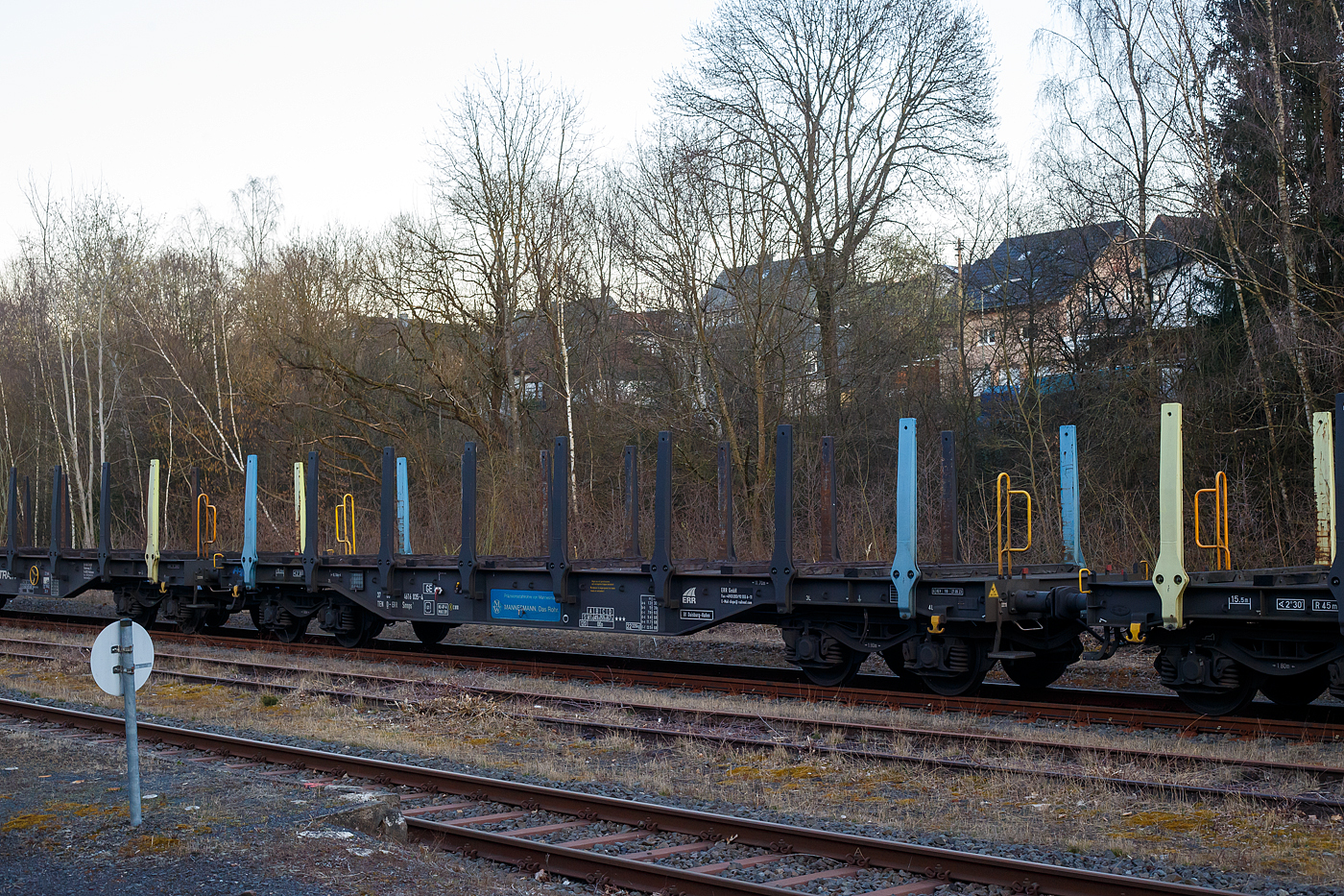 Leerer vierachsiger Drehgestell-Flachwagen mit stabilen Rungen, 37 80 4616 035-4, der Gattung Smnps 1, der ERR European Rail Rent GmbH (Duisburg), vermietet an MANNESMANN (Mannesmann Precision Tubes GmbH), am 18 März 2025 im Zugverband bei einer Zugdurchfahrt in Herdorf.

Die Wagen besitzen 16 feste sehr stabile Rungen (1.700 mm hoch), am Boden haben sie 12 feste 100 mm hohe Hartholz-Ladeschwellen. Die Wagen haben einen durch Gitterroste begehbaren Fußboden. So sind die Wagen ideal für den Transport für Stahlprofile und -rohre.

TECHNISCHE DATEN:
Spurweite: 1.435 mm (Normalspur)
Länge über Puffer: 16.740 mm
Drehzapfenabstand: 11.700 mm
Achsabstand im Drehgestell: 1.800 mm 
Raddurchmesser: 920 mm (neu)
Drehgestell-Typ: Y25 mit Achslagerbauart BA 386
Ladelänge: 15.500 mm
Ladebreite: 2.780 mm (zwischen den Rungen)
Ladefläche: 43,0 m²
Eigengewicht: 22.320 kg
Max. Zuladung bei Lastgrenze: 67,6 t (ab Streckenklasse D)
Max. Geschwindigkeit: 100 km/h (beladen) / 120 km/h (leer)
Kleinster Gleisbogenhalbmesser: 45 m
Bauart der Bremse: KE-GP-A (K) max. 58 t
Bremssohle: Cosid C 810
Handbremse: Nein
Internationale Verwendungsfähigkeit: TEN-GE
