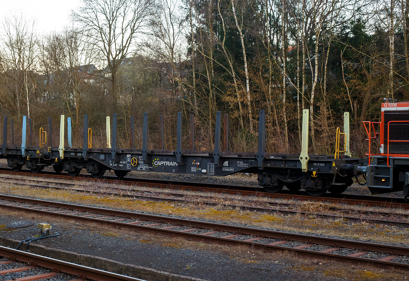 Leerer vierachsiger Drehgestell-Flachwagen mit stabilen Rungen, 37 80 4616 025-5, der Gattung Smnps 1, der ERR European Rail Rent GmbH (Duisburg), vermietet an CAPTRAIN, am 18 März 2025 im Zugverband bei einer Zugdurchfahrt in Herdorf.

Die Wagen besitzen 16 feste sehr stabile Rungen (1.700 mm hoch), am Boden haben sie 12 feste 100 mm hohe Hartholz-Ladeschwellen. Die Wagen haben einen durch Gitterroste begehbaren Fußboden. So sind die Wagen ideal für den Transport für Stahlprofile und -rohre. 

TECHNISCHE DATEN:
Spurweite: 1.435 mm (Normalspur)
Länge über Puffer: 16.740 mm
Drehzapfenabstand: 11.700 mm
Achsabstand im Drehgestell: 1.800 mm 
Raddurchmesser: 920 mm (neu)
Drehgestell-Typ: Y25 mit Achslagerbauart BA 386
Ladelänge: 15.500 mm
Ladebreite: 2.780 mm (zwischen den Rungen)
Ladefläche: 43,0 m²
Eigengewicht: 22.220 kg
Max. Zuladung bei Lastgrenze: 67,7 t (ab Streckenklasse D)
Max. Geschwindigkeit: 100 km/h (beladen) / 120 km/h (leer)
Kleinster Gleisbogenhalbmesser: 45 m
Bauart der Bremse: KE-GP-A (K) max. 58 t
Bremssohle: Cosid C 810
Handbremse: Ja
Internationale Verwendungsfähigkeit: TEN-GE
