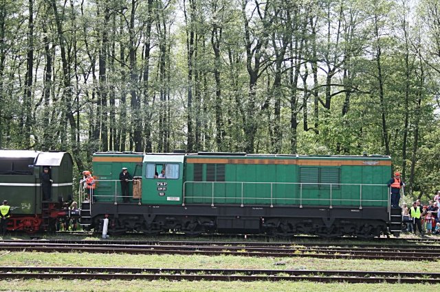 Die SM31 erledigte die diversen Rangieraufgaben auf dem Gel�nde (Wolsztyn, 03.05.2008).