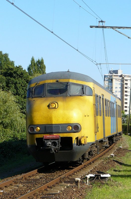 Ein Plan T fotografiert bei Bahnbergang Telderskade in Leiden am 04-08-2007.