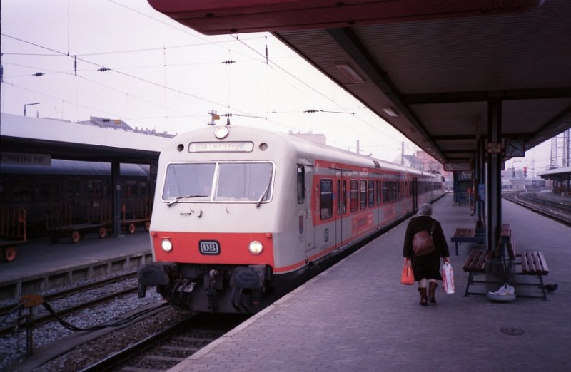 N�rnberg Hbf Februar 1989. 