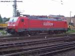 Railion 189 098-7 wartet auf die n�chste Leistung (Class 189-VB2, angemietet von MRCE Dispolok, ex Railion Deutschland AG, gesichtet Bebra 07.06.2007).