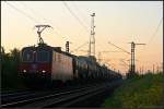 SBB cargo 421 371-6 am fr�hen Morgen mit Kesselzug Richtung Hannover (gesehen Lehrte-Ahlten b.