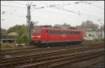 RAILION DB Logistics 151 071-8 steht noch abgestellt auf einem Seitengleis, wird aber in K�rze eine Leistung �bernehmen (gesehen Bebra 14.10.2010)