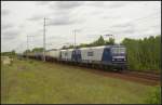 RBH 126 und RBH 108 mit Kesselzug am 10.05.2012 in Berlin Wuhlheide