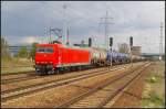 RHC 2005 / 145-CL 015 / 145 093-1 mit einem Kesselwagen-Zug am 13.04.2014 in Berlin Sch�nefeld Flughafen Richtung Bitterfeld