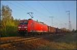 DB Schenker 145 068-3 mit Tanoos in Berlin Wuhlheide, 23.04.2015