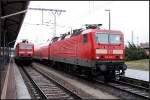 DB 143 889-4 und DB 143 007-3 pausieren bis es wieder auf die Strecke geht (Cottbus 28.12.2009 - Update: 143 007 in Braunschweig abgestellt, �berf�hrt zu Fa.