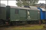 D-EFSFT 49 80 94-59 008-9 Pwg in Berlin-Schneweide am 20.09.2014. Whrend des 11. Berliner Eisenbahnfest stand der Gepckwagen der Eisenbahnfreunde Traditionsbahnbetriebswerk Stafurt e.V. auf den Gleisen des Gelndes (ex DR 40 50 940-0379-6 Pwg)