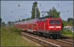 DB Regio 112 121 mit Regio-Zug am 17.06.2013 in Berlin-Karow