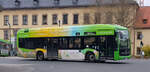 eCitaro startet am Fuldaer Stadtschlo zur nchsten Tour