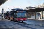 MAN Lion´s City Stadtbusse Typ 2 (Nr. 8689) und Typ I (Nr. 8538) warten an der Haltestelle Wien Hbf (Wiedner Grtel) auf die Abfahrt als Linie 13A nach Wien Alser Strae/Skodagasse. (30.12.2014)