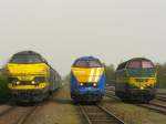 NMBS Diesellok 6202, 6219 und 6253.