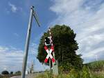 Bahnbergang Wasserstrasse/Binnenfeld, Hamminkeln 30-07-2021.