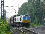 Euro Cargo Rail Class 77 Lok mit Nummer 247 029-2 Oberhausen, Deutschland 12-09-2014.