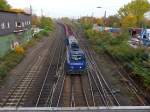 RBH Dieselok 901 mit Gterzug bei Oberhausen Osterfeld Sd, Wittekindstrasse Oberhausen 30-10-2015.