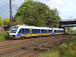 NWB (Nord West Bahn) LINT 41 Triebzug VT 648 367 Hoffmannstrasse, Oberhausen 13-10-2017.