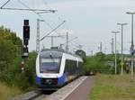 NWB (Nord West Bahn) Dieseltriebzug VT 648 442 Gleis 2 Duisburg-Hochfeld Sd 21-08-2020.