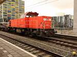 DB Cargo Diesellokomotieve 6421 mit dem Name  Sebe  Gleis 3a Bahnhof Leiden Centraal 16-02-2026.