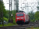 DB Schenker Lok 152 019-6 rangeerstation Gremberg, Bahnbergang Porzer Ringstrae, Kln 20-05-2016.