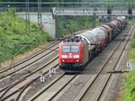 DB Schenker Lok 185 069-2 mit Gterzug.