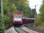 DB Cargo Lok 155 159-7 bei Bahnbergang Ringstrae, Westerkappeln 28-09-2018.