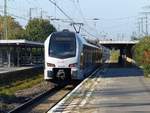 Abellio Triebzug ET 25 2302 nach Arnheim (NL) Gleis 3 Emmerich am Rhein 31-10-2019.