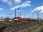 DB Cargo Lokomtive 189 075-5 met Schwesterlok Gterbahnhof Oberhausen West 12-03-2020.