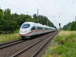 DB ICE Triebzug durchfahrt Gleis 1 Bahnhof Empel-Rees 18-06-2021.