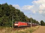 DB Cargo Lokomotive 189 074-8 Bahnbergang Felix-Lensing-Strae, Hthum  18-08-20    DB Cargo locomotief 189 074-8 overweg Felix-Lensing-Strae, Hthum  18-08-2022.