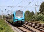 Keolis Eurobahn Stadler FLIRT Triebzug ET 4 02 Gleis 3 Bahnhof Salzbergen 27-08-2025.