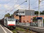 Lineas Lokomotive 186 505-4 (91 80 6186 505-4 D-Rpool) Gleis 2 Bahnhof Bad Bentheim 27-08-2025.