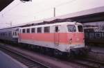 141 436 mit Silberling Steuerwagen in Nrnberg Hbf 1989.