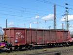 Eaos-x offener Drehgestell-Wagen mit Nummer 31 RIV 80 D-DB 5358 384-1 Gterbahnhof Oberhausen West, Deutschland 12-03-2020.