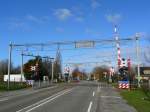 Bahnbergang Rijkstraatweg Sassenheim.