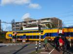 Bahnbergang Haagweg, Leiden 28-01-2016.