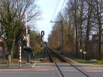 Bahnbergang Herenstraat, Leiden 27-02-2016.