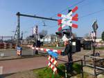 Bahnbergang Westhavenkade bei Bahnhof Vlaardingen Centrum 16-03-2017.